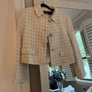 Zara Tweed Two Piece Blazer and Shorts Set